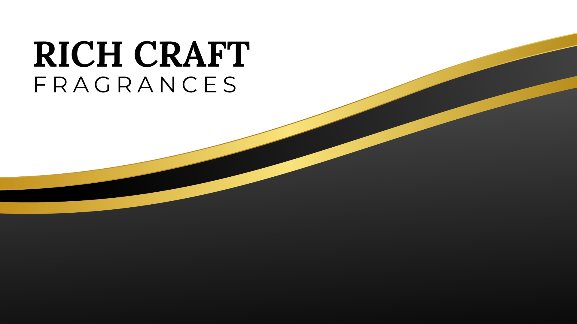 Rich Craft Fragrances black and gold brand artwork